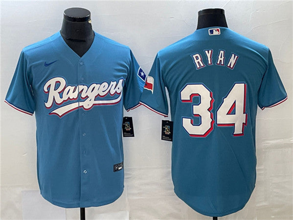 Nolan Ryan Texas Rangers blue jersey
