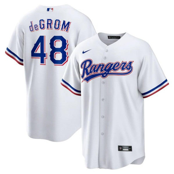 Jacob deGrom Texas Rangers white jersey