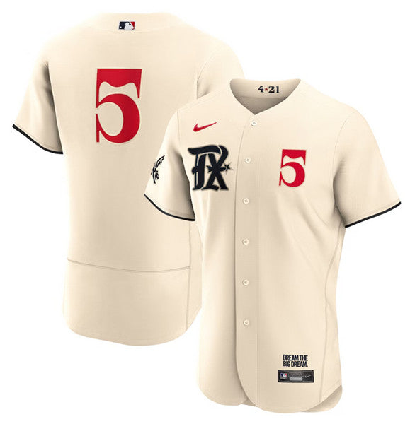 Corey Seager Texas Rangers cream City Connect jersey
