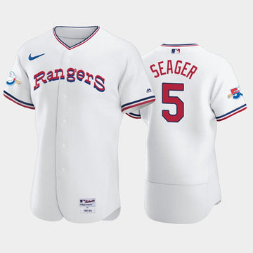 Corey Seager Texas Rangers white Throwback jersey