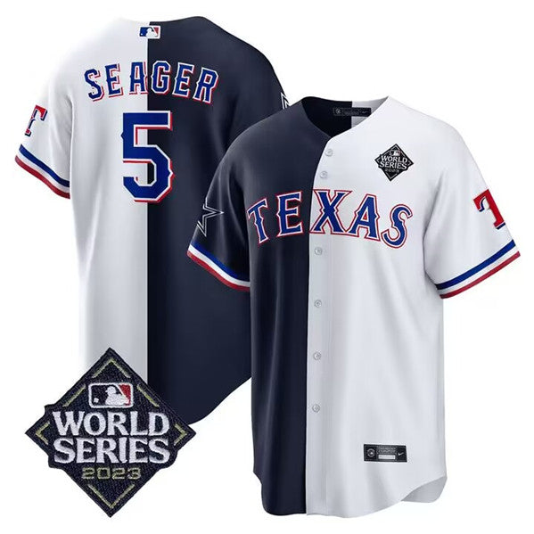 Corey Seager Texas Rangers white Split jersey
