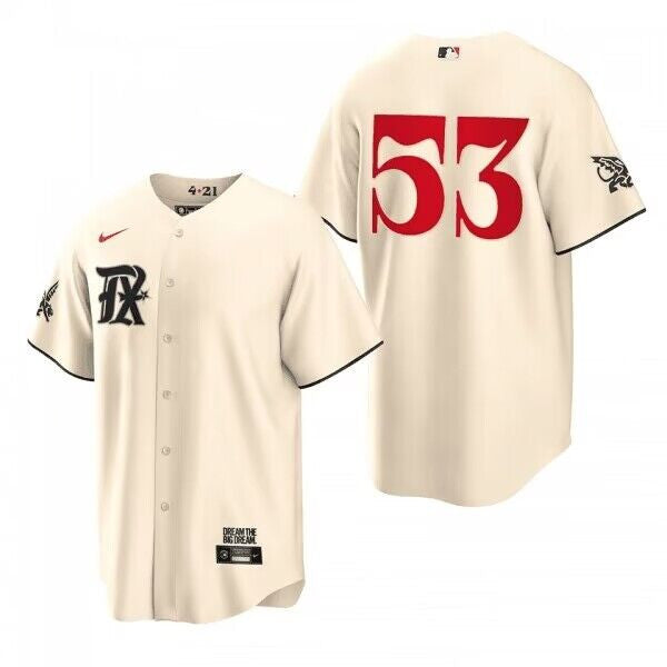 Adolis García Texas Rangers cream City Connect jersey