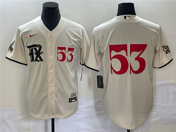 Adolis García Texas Rangers cream City Connect jersey