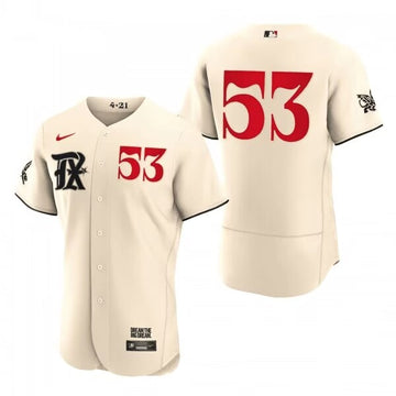 Adolis García Texas Rangers cream City Connect jersey
