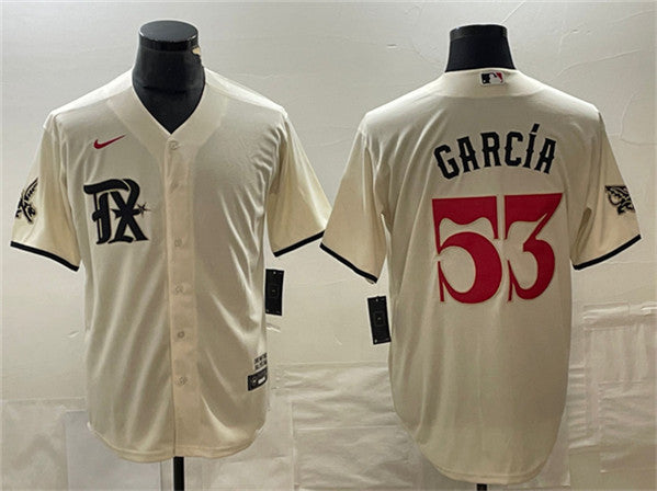Adolis García Texas Rangers cream City Connect jersey