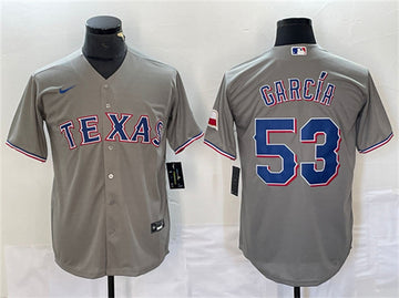 Adolis García Texas Rangers gray jersey