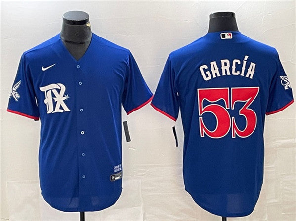 Adolis García Texas Rangers royal City Connect jersey