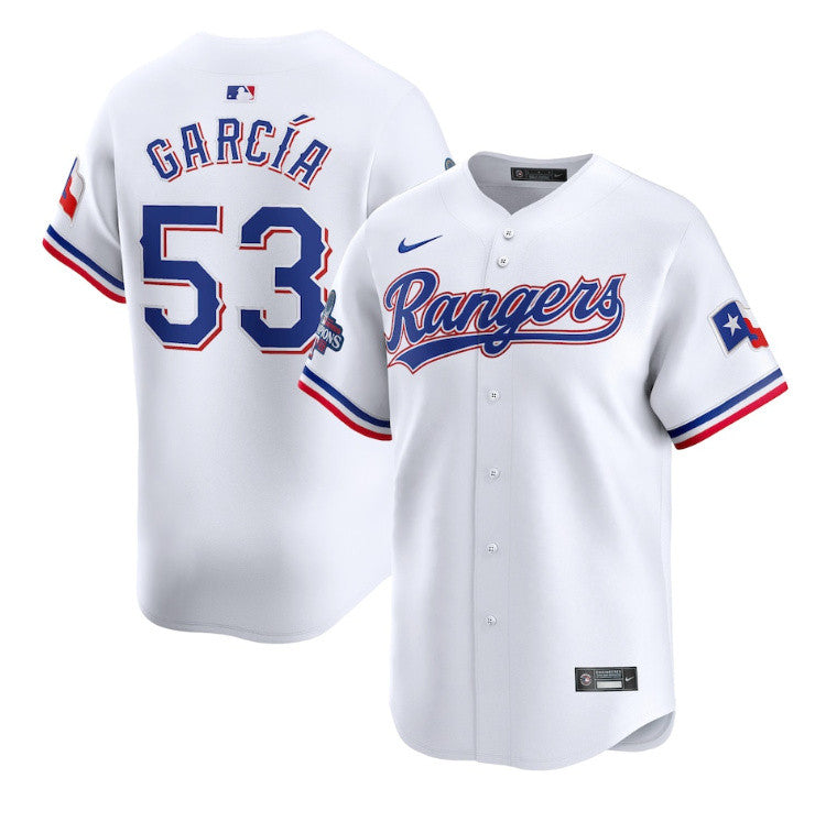 Adolis García Texas Rangers white jersey