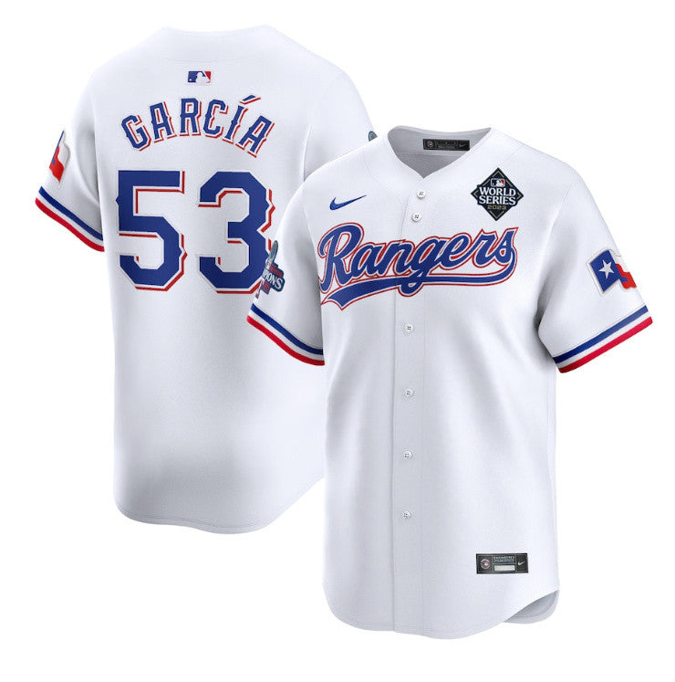 Adolis García Texas Rangers white jersey