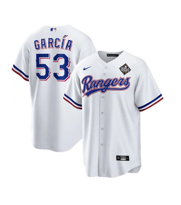 Adolis García Texas Rangers white jersey