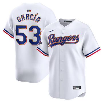 Adolis Garcia Texas Rangers white jersey