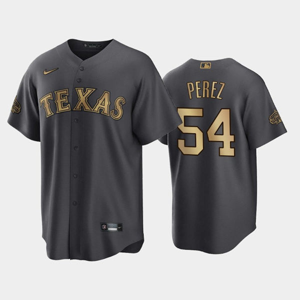 Martin Perez Texas Rangers charcoal All-Star jersey