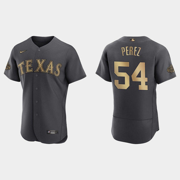 Martin Perez Texas Rangers charcoal All-Star jersey