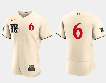 Josh Jung Texas Rangers cream City Connect jersey