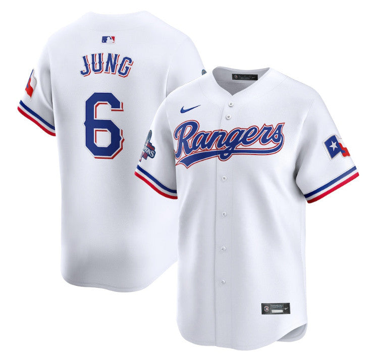 Josh Jung Texas Rangers white jersey