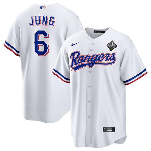 Josh Jung Texas Rangers white jersey
