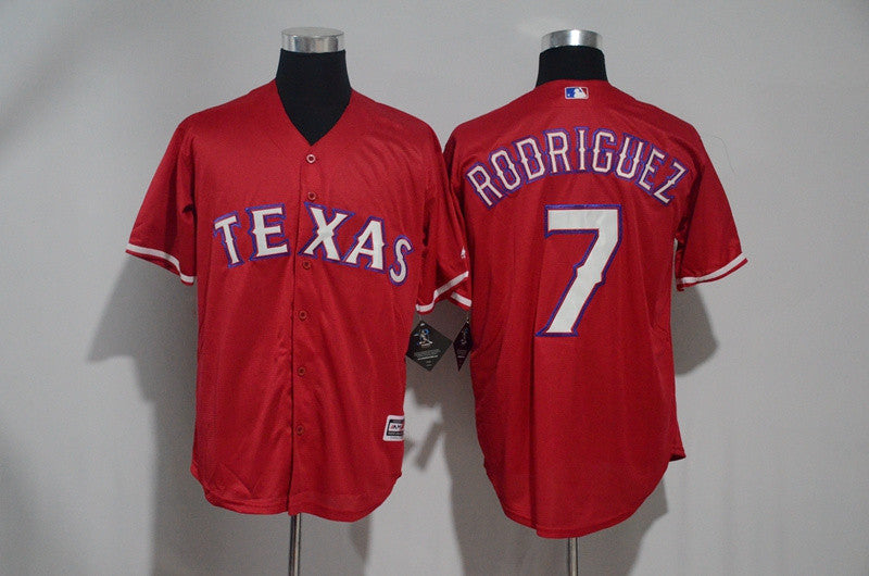 Ivan Rodriguez Texas Rangers red jersey