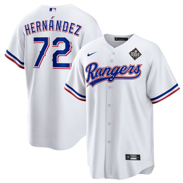Jonathan Hernández Texas Rangers white jersey