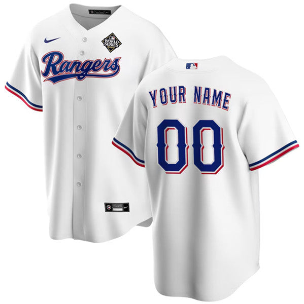 Custom Texas Rangers white jersey