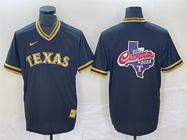 Texas Rangers black jersey