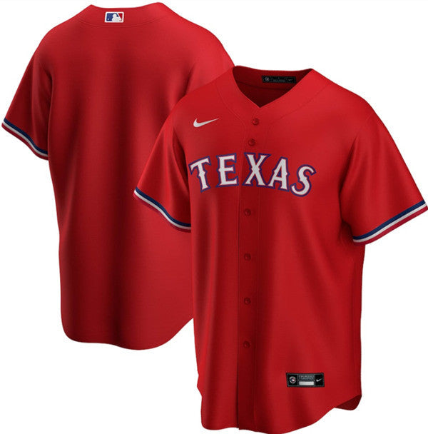 Custom Texas Rangers red jersey