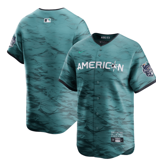 Custom Texas Rangers teal All-Star jersey