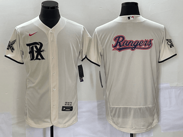 Texas Rangers cream City Connect jersey