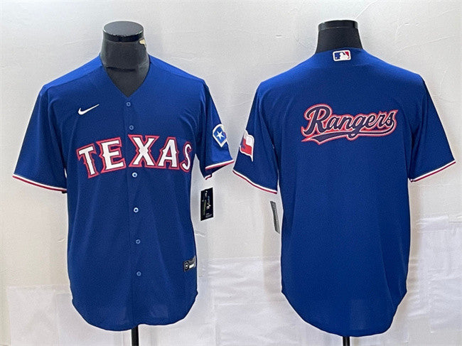Texas Rangers royal jersey