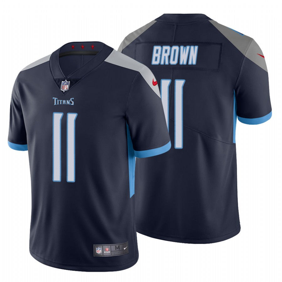 A.J. Brown Tennessee Titans navy Vapor jersey
