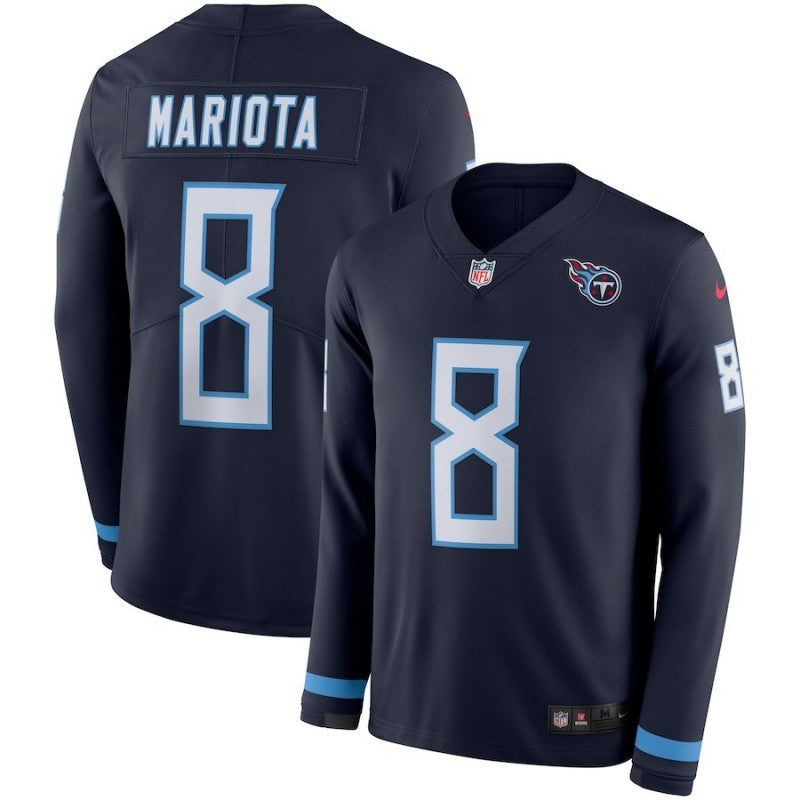 Marcus Mariota Tennessee Titans navy jersey