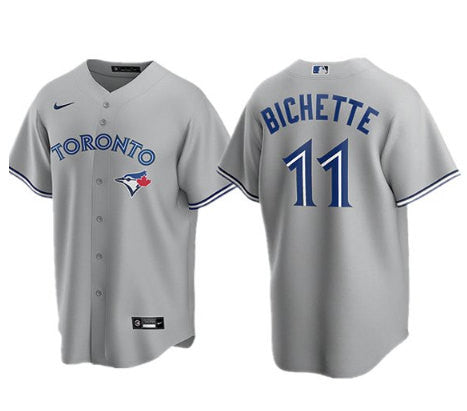 Bo Bichette Toronto Blue Jays gray jersey