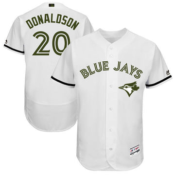 Josh Donaldson Majestic Toronto Blue Jays white Authentic jersey
