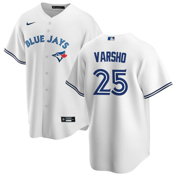 Daulton Varsho Toronto Blue Jays white jersey