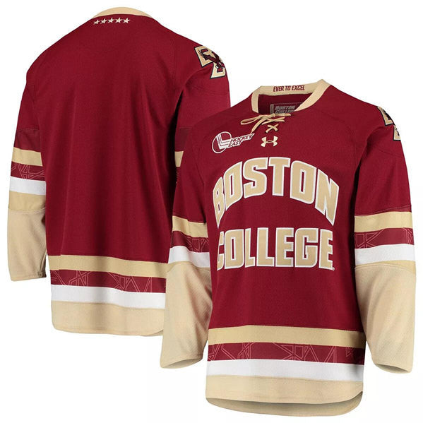 Boston Under Armour maroon jersey
