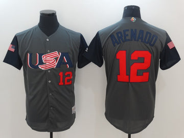 USA Baseball gray Classic jersey