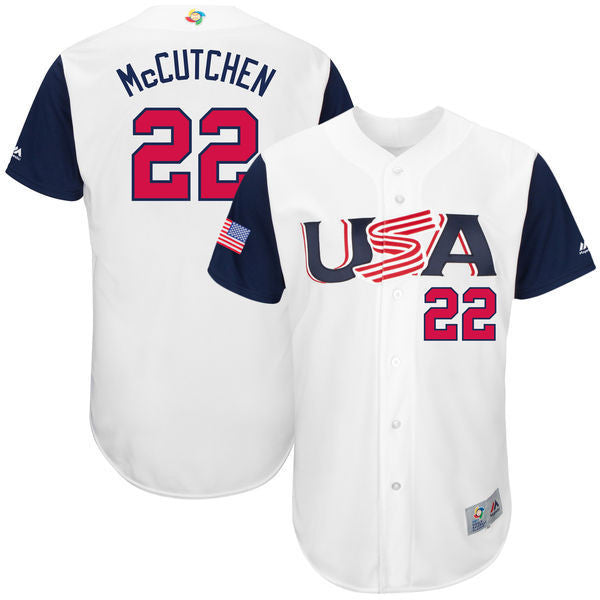 USA Baseball white Classic jersey