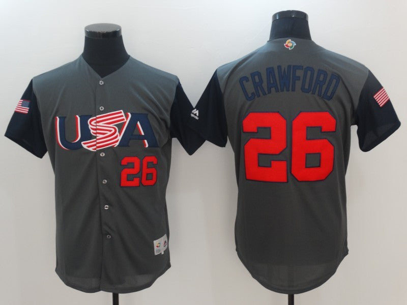 USA Baseball gray Classic jersey