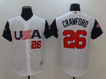 USA Baseball white Classic jersey