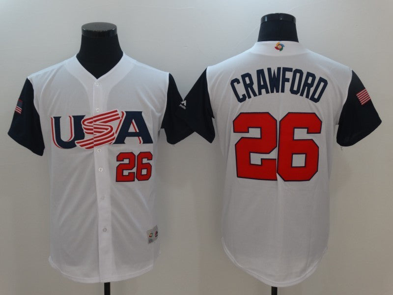 USA Baseball white Classic jersey
