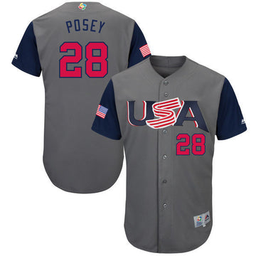 USA Baseball gray Classic jersey