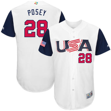 USA Baseball white Classic jersey