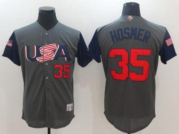 USA Eric Hosmer USA Baseball gray Classic jersey