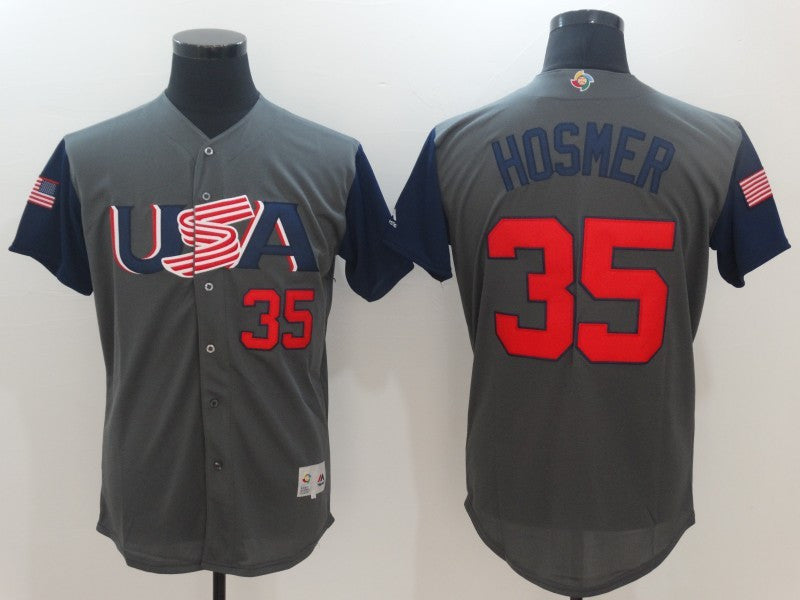 USA Eric Hosmer USA Baseball gray Classic jersey