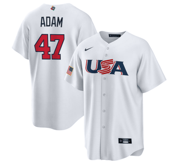 USA Jason Adam USA Baseball white Classic jersey