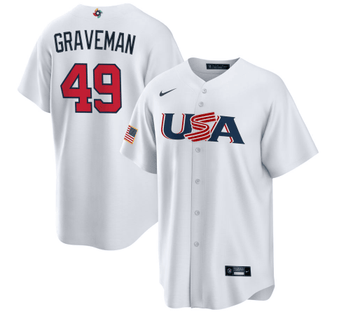 USA Kendall Graveman USA Baseball white Classic jersey