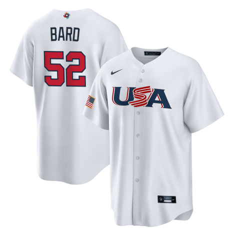 USA Daniel Bard USA Baseball white Classic jersey