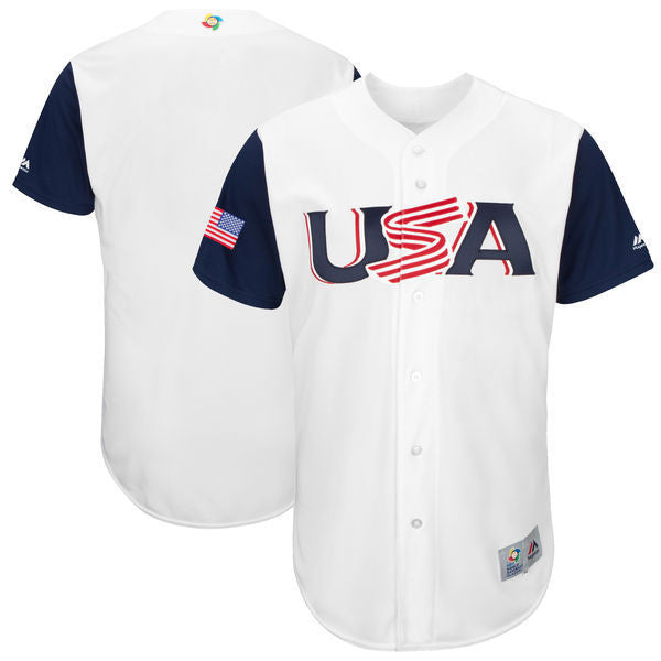 USA Majestic USA Baseball white Authentic jersey