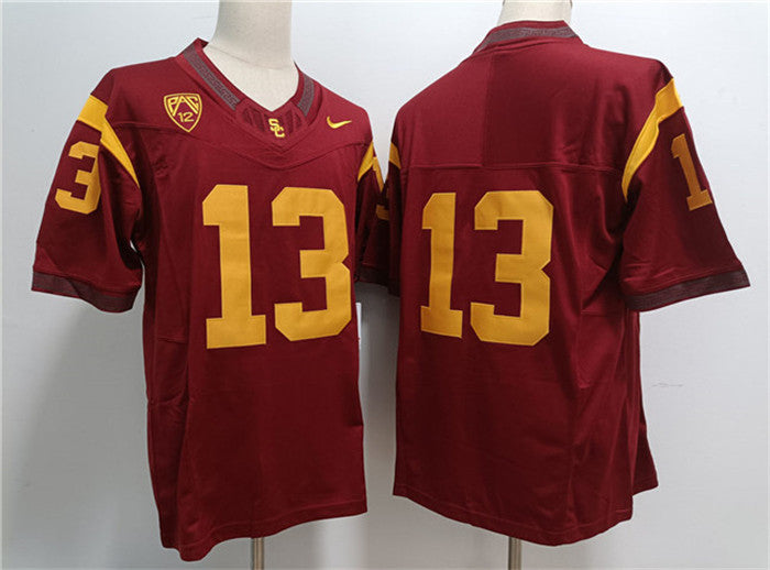 Caleb Williams USC Trojans red jersey