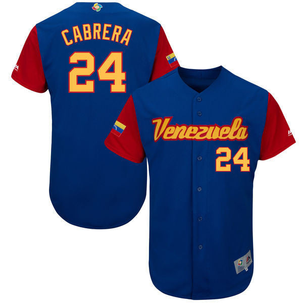 Venezuela Baseball blue Classic jersey