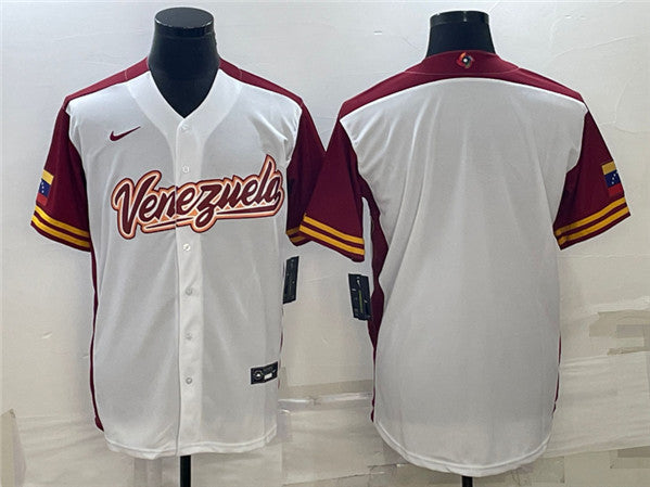 Venezuela Blank Venezuela Baseball white Classic jersey